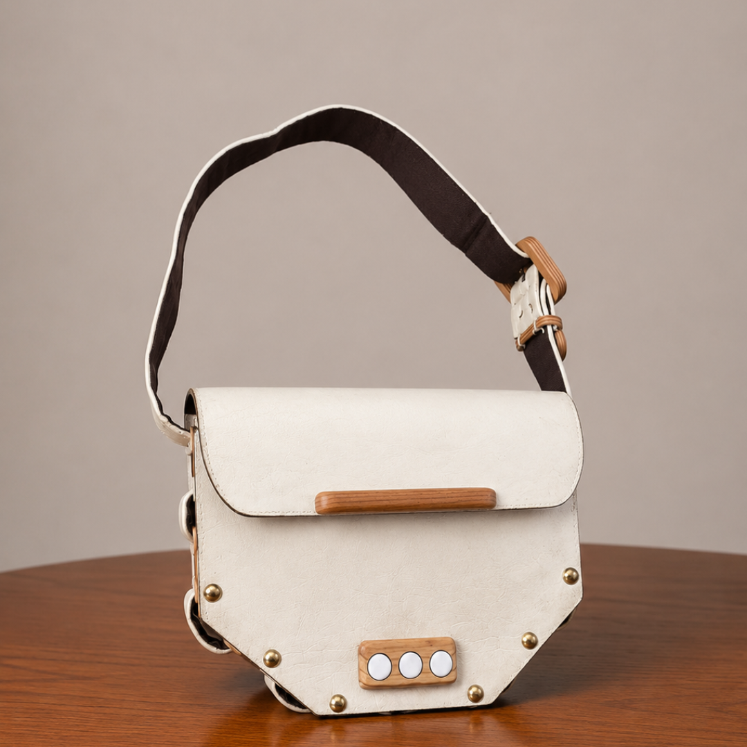 Woodlyn Loom – Handcrafted Vegan Leather Crossbody Bag