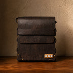 Woodlyn Frame – Handcrafted Structured Vegan Leather Shoulder Bag for Men & Women