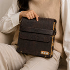 Woodlyn Frame – Handcrafted Structured Vegan Leather Shoulder Bag for Men & Women