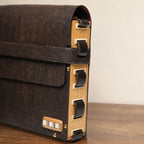 Woodlyn Frame – Handcrafted Structured Vegan Leather Shoulder Bag for Men & Women