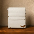 Woodlyn Frame – Handcrafted Structured Vegan Leather Shoulder Bag for Men & Women