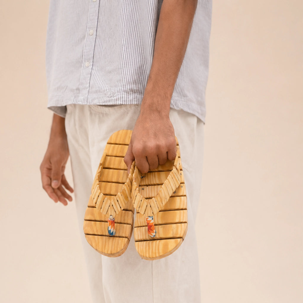 Woodlyn Knot Sandals -Handcrafted Wooden & Natural Fibre Sandals
