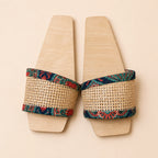 Woodlyn Reed Sandals - Handcrafted Rattan & Wooden Sandals for Men & Women