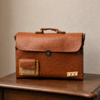 Woodlyn Ridge – Handcrafted Structured Wooden Satchel Bag for Men & Women